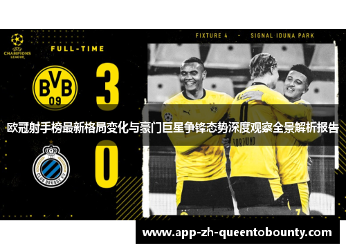 欧冠射手榜最新格局变化与豪门巨星争锋态势深度观察全景解析报告